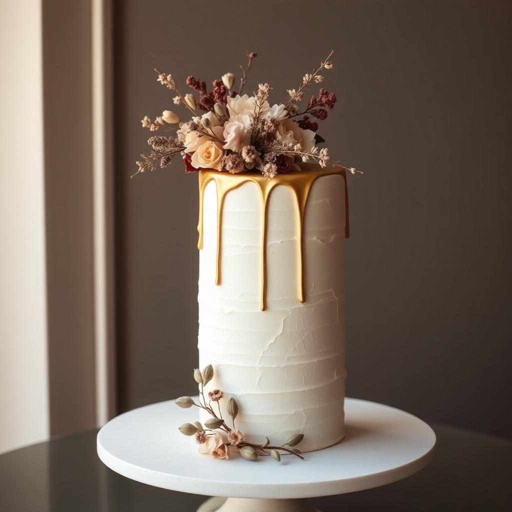 Ivory & Gold Drip
